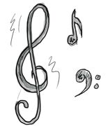 Music notes illustration